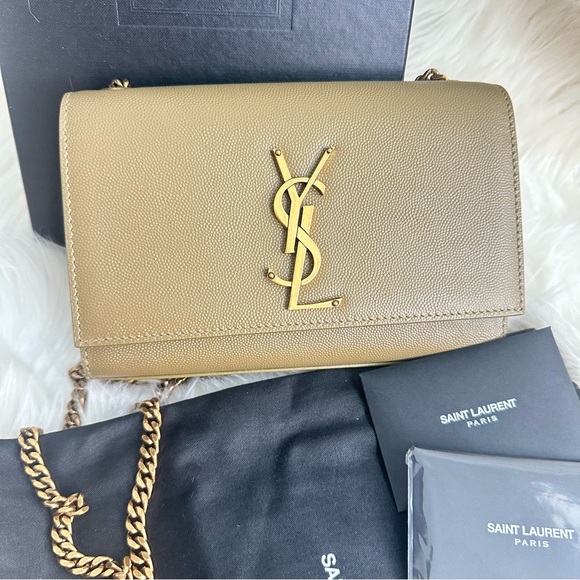 Saint Laurent Kate Small Crossbody In Grain made in Italy. - Picture 9 of 9